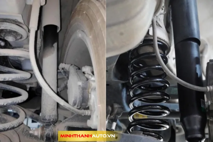 Minh Thanh Auto Truoc Va Sau Khi Lap Phuoc Giam Xoc Tein Cho Xe Dien Vinfast