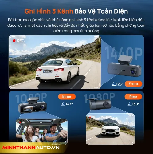 minh thanh auto camera hanh trinh 70mai t400 ghi hinh toan dien 3 kenh hdr Minh Thanh Auto Camera Hanh Trinh 70mai T400 Ghi Hinh Toan Dien 3 Kenh Hdr