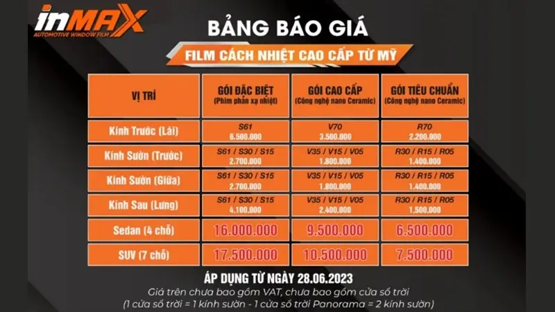 Phim cách nhiệt Inmax