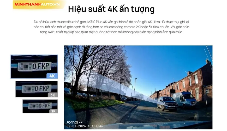 minh thanh auto chat luong ghi hinh 4k vuot troi camera hanh trinh 70mai m310 plus 4k Minh Thanh Auto Chat Luong Ghi Hinh 4k Vuot Troi Camera Hanh Trinh 70mai M310 Plus 4k