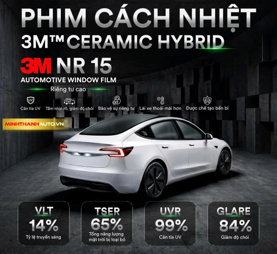 Thông số Phim Cách Nhiệt 3M Ceramic NR 15 (Phản Xạ Nhiệt) 