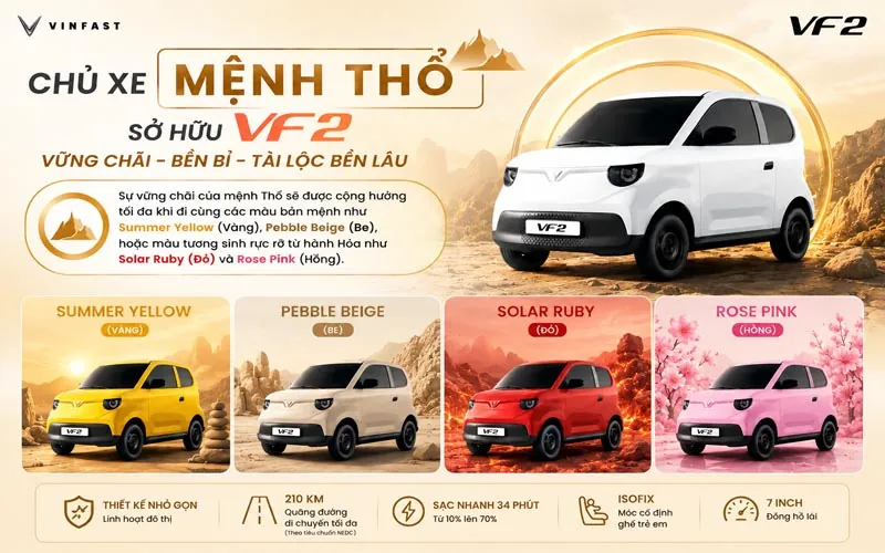 chon mau xe phong thuy menh tho vf2 minh thanh auto Chon Mau Xe Phong Thuy Menh Tho Vf2 Minh Thanh Auto