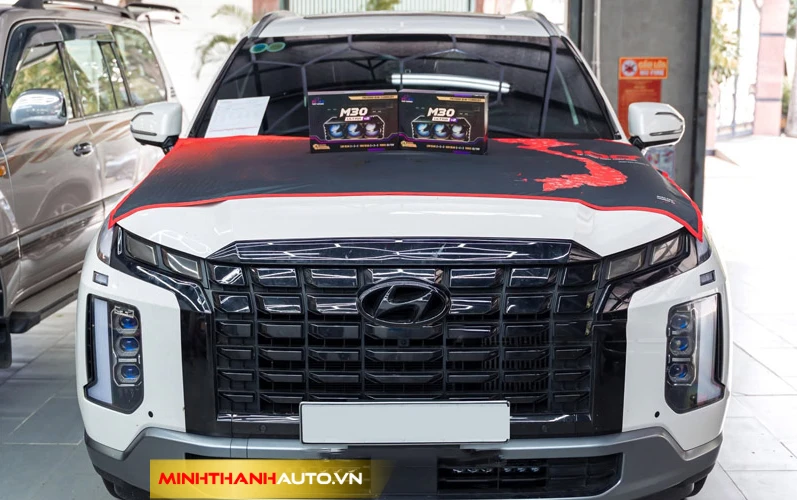 minh thanh auto huyndai do den gam m30 ultlra v2 moi nhat 2026 Huyndai Palisade độ đèn gầm Titan M30 Ultra V2 chính hãng Thanh Hóa
