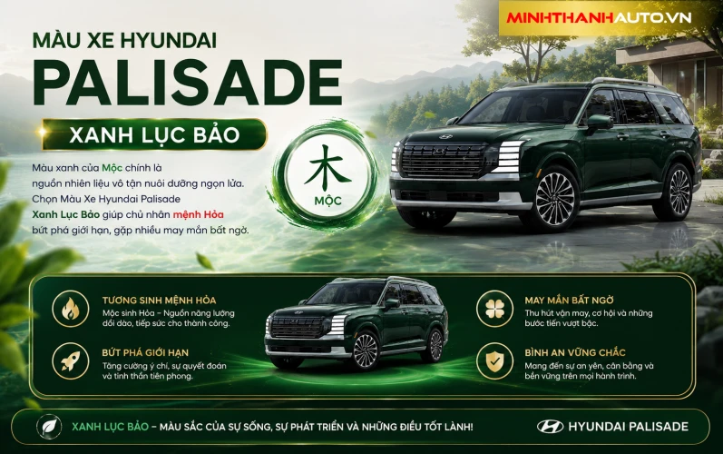 Minh Thanh Auto Mau Xe Huyndai Palisade Cho Nguoi Menh Hoa
