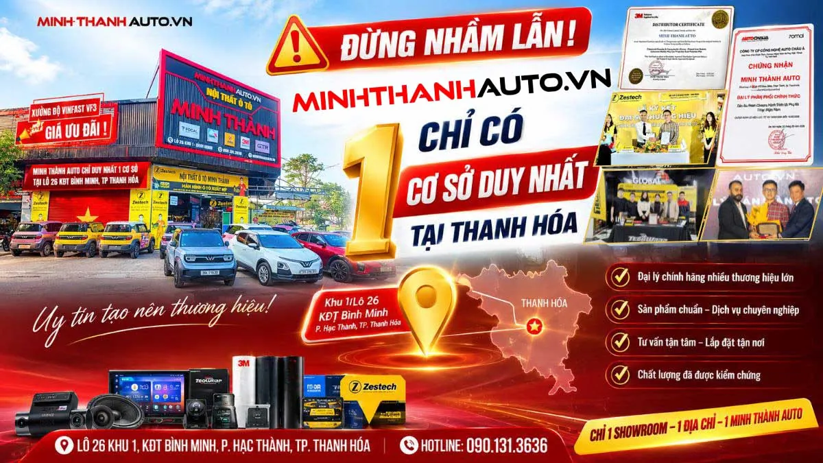 Đừng Nhầm Lẫn: Minhthanhauto.vn Chỉ Có 1 Cơ Sở Duy Nhất Tại Thanh Hóa