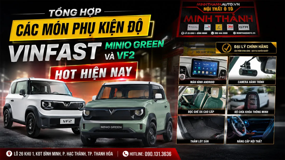 Thum Tong Hop Phu Kien Do Vinfast Mino Green Va Vf2