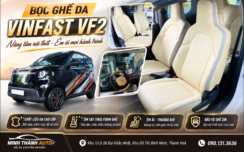 boc ghe da vinfast vf2 mau trang phoi Boc Ghe Da Vinfast Vf2 Mau Trang Phoi Xanh