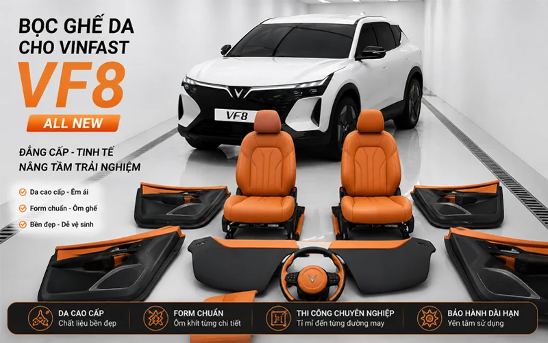boc ghe da vinfast vf8 all new dang cap tinh te Boc Ghe Da Vinfast Vf8 All New Dang Cap Tinh Te