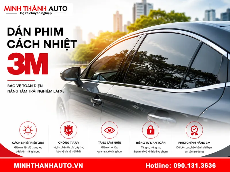 chi phi dan phim cach nhiet 3m 2 Chi phí dán phim cách nhiệt 3M