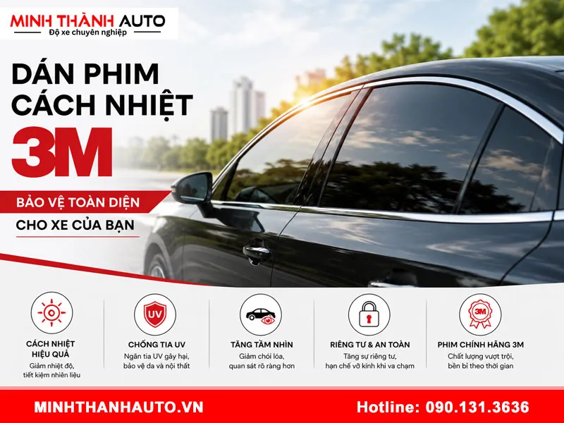 chi phi dan phim cach nhiet 3m 3 Chi phí dán phim cách nhiệt 3M
