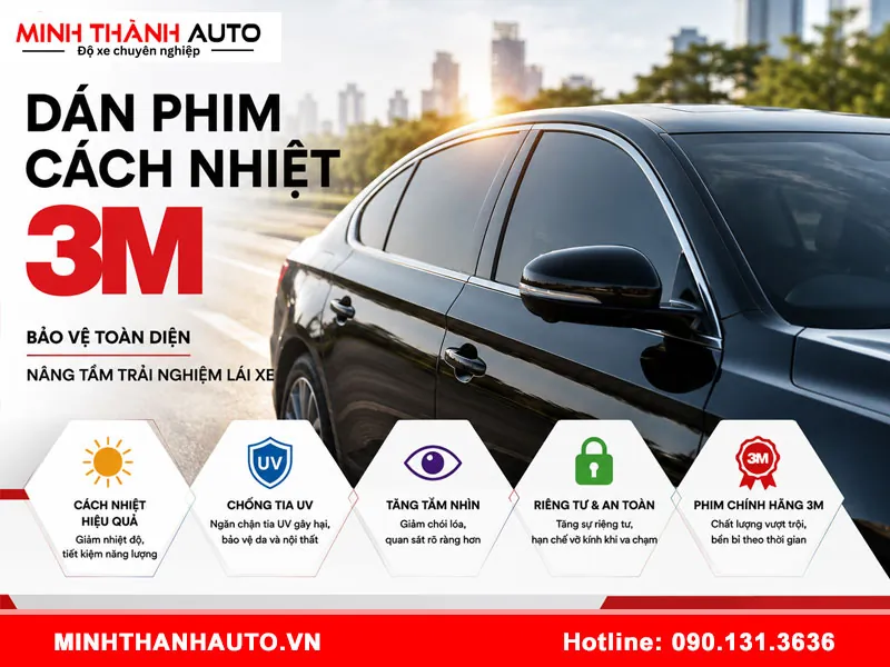 chi phi dan phim cach nhiet 3m 4 Chi phí dán phim cách nhiệt 3M