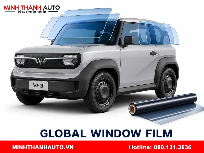 Dán phim cách nhiệt cho VinFast VF3 giá bao nhiêu?
