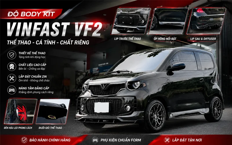 Do Body Kit Vinfast Vf2 The Thao Ca Tinh Chat Rieng