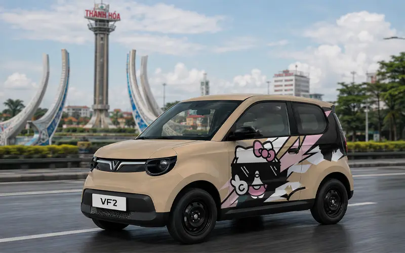 mau tem trang tri dang yeu cho vinfast vf2 thanh hoa Mẫu Tem trang trí đáng yêu Vinfast VF2
