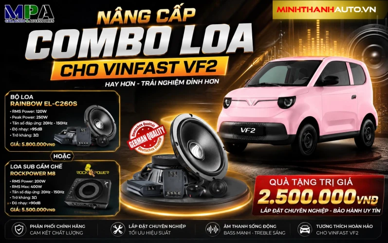 minh thanh auto combo nang cap loa cho vinfast vf2 Minh Thanh Auto Combo Nang Cap Loa Cho Vinfast Vf2
