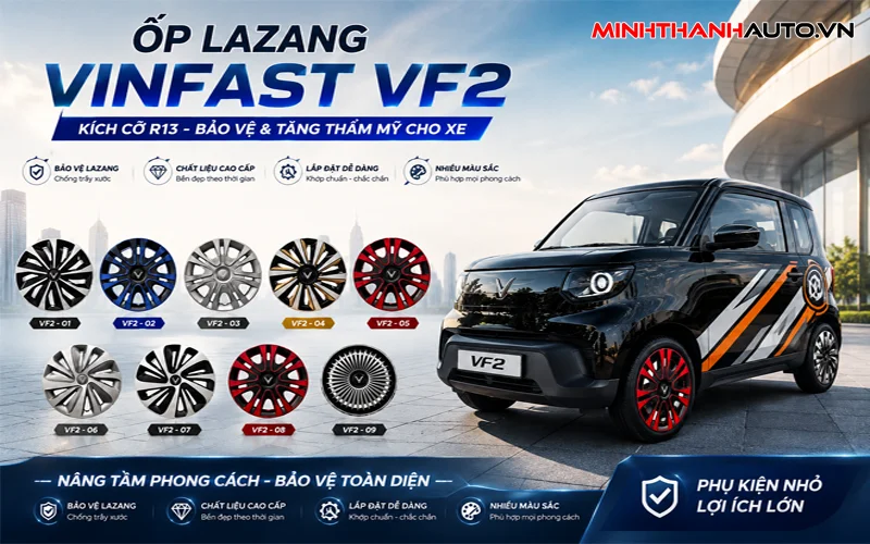 op lazang vinfast vf2 kich co r13 bao ve va tang tham my Op Lazang Vinfast Vf2 Kich Co R13 Bao Ve Va Tang Tham My Xe