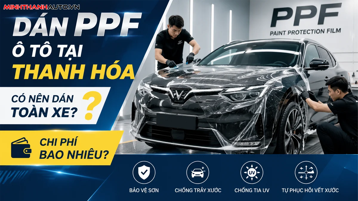 Dán PPF ô tô tại Thanh Hóa: Có nên dán toàn xe và chi phí bao nhiêu?