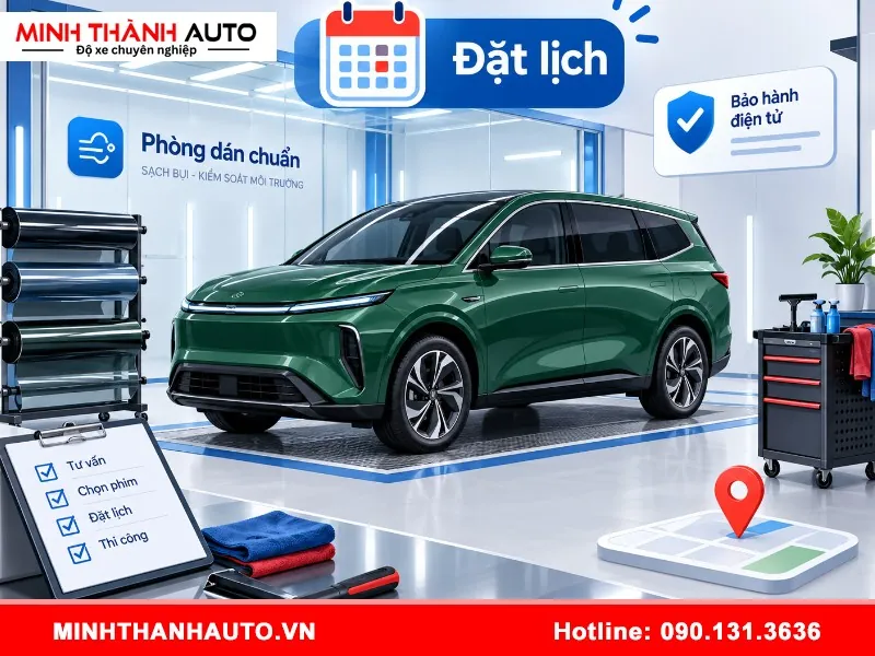 dan phim cach nhiet 3m crystalline cho vinfast limo green