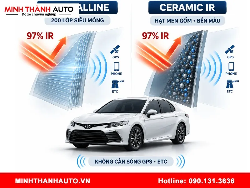 Dán phim cách nhiệt 3m Toyota