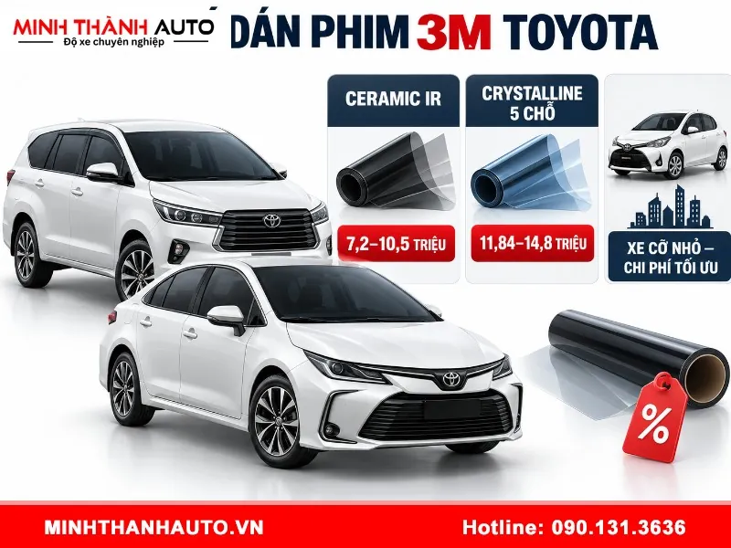 dan phim cach nhiet 3m toyota