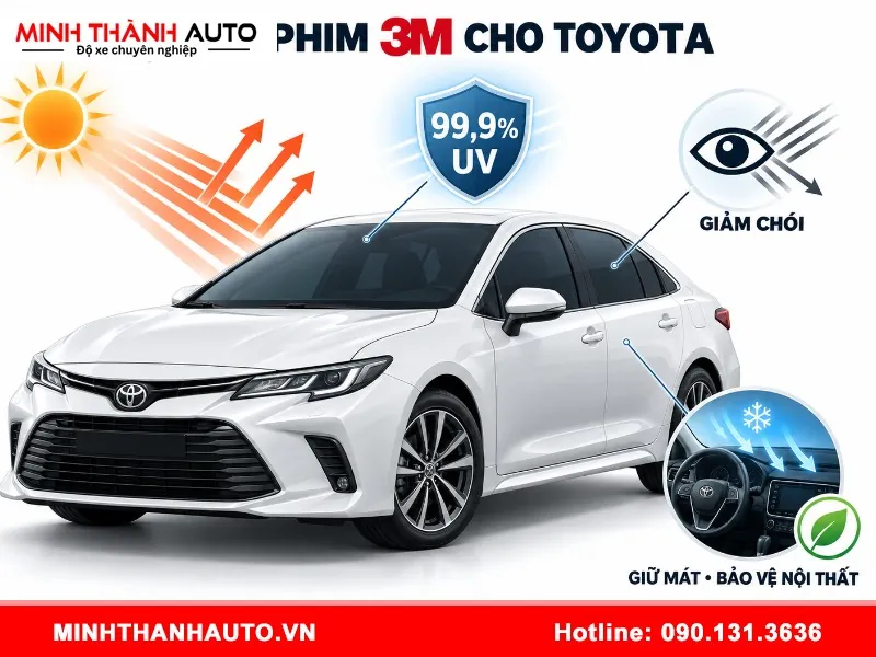 dan phim cach nhiet 3m toyota