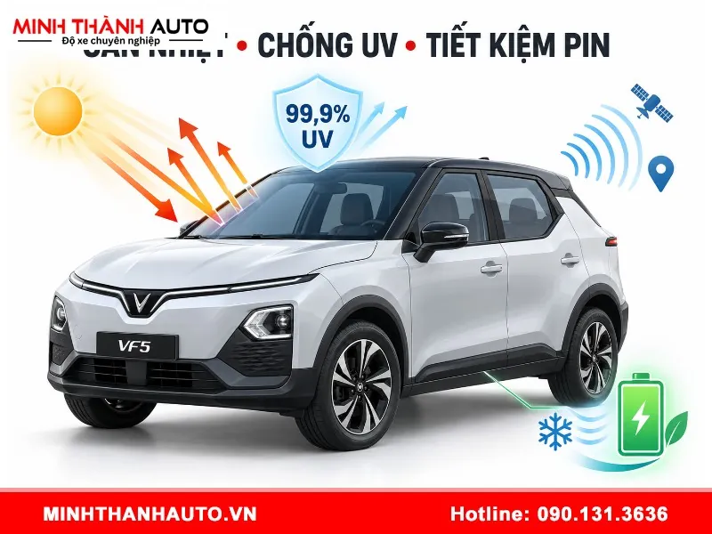 Dán phim cách nhiệt 3m vf5 chống nóng uy tín, chuyên nghiệp