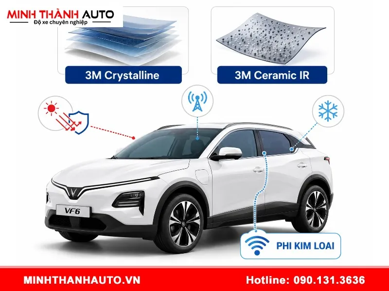 Dán phim cách nhiệt 3m VF6