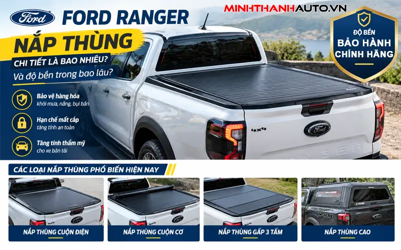 ford ranger nap thung chi tiet la bao nhieu Phụ Kiện Đồ Chơi Ford Ranger các loại nắp thùng chính hãng