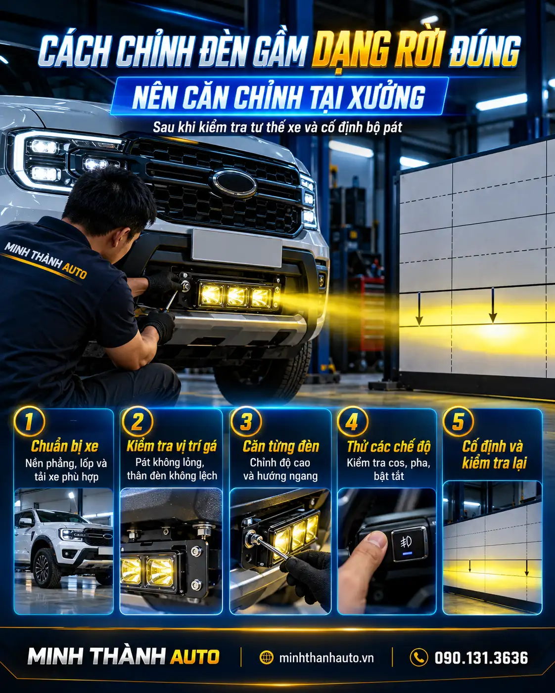 Cach Chinh Den Gam Dang Roi Dung Nen Can Chinh Tai Xuong