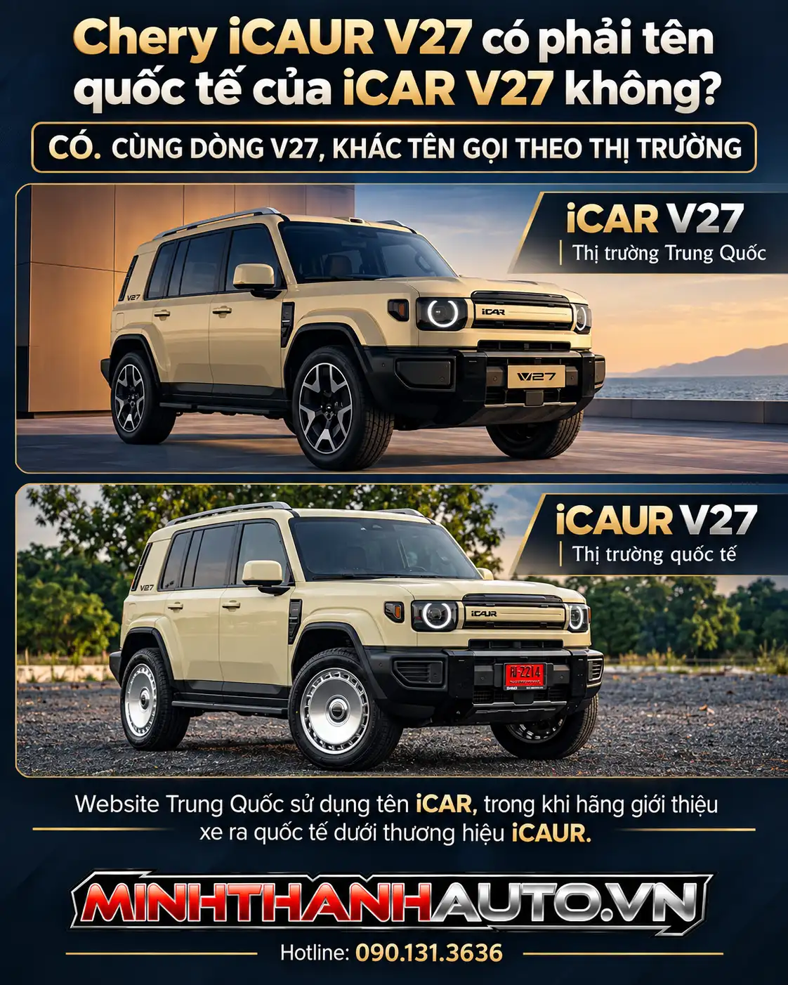 Chery icaur v27 chinh là phiên bản quốc tế của Icar V27 
