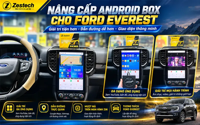 nang cap android box cho ford everest Nang Cap Android Box Cho Ford Everest