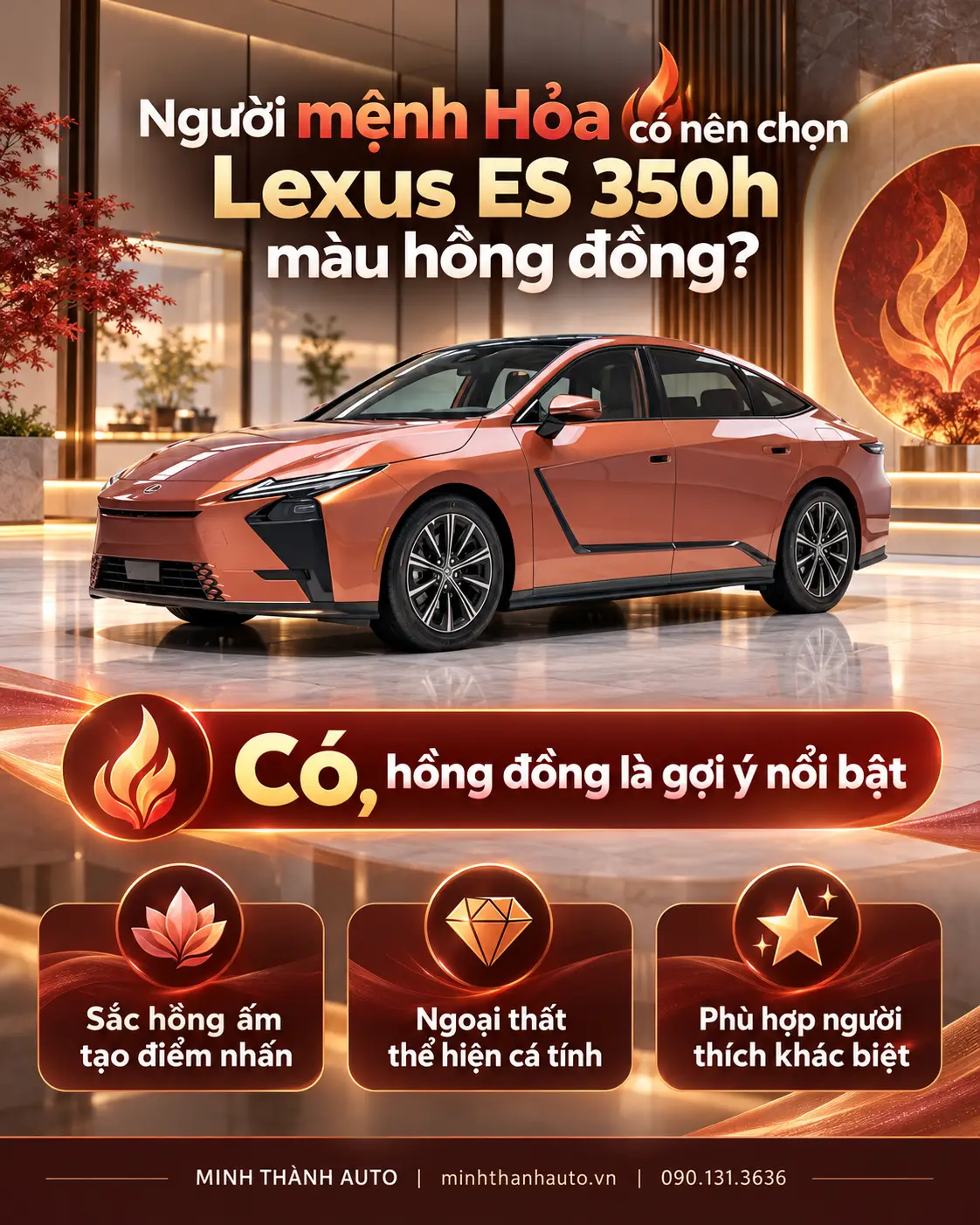 nguoi menh hoa co nen chon lexus es 350h mau hong dong khong Nguoi Menh Hoa Co Nen Chon Lexus Es 350h Mau Hong Dong Khong